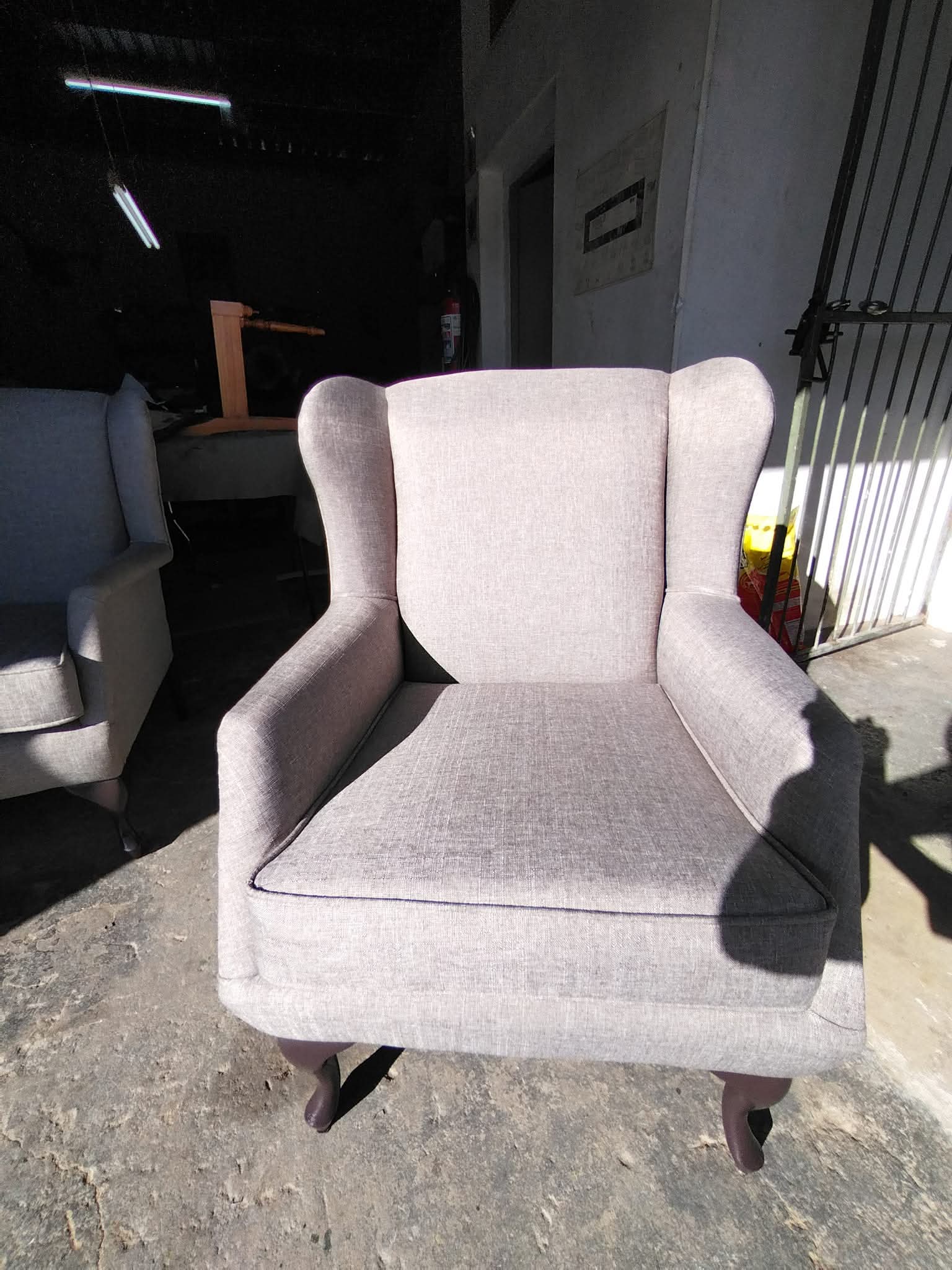 Wingback β Floral to Modern Grey after