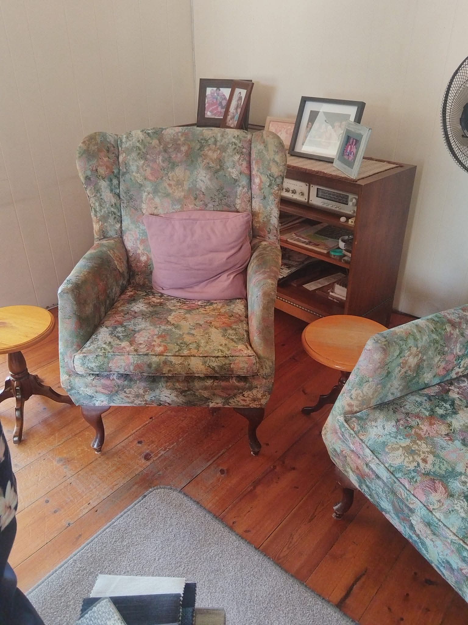 Wingback β Floral to Modern Grey before