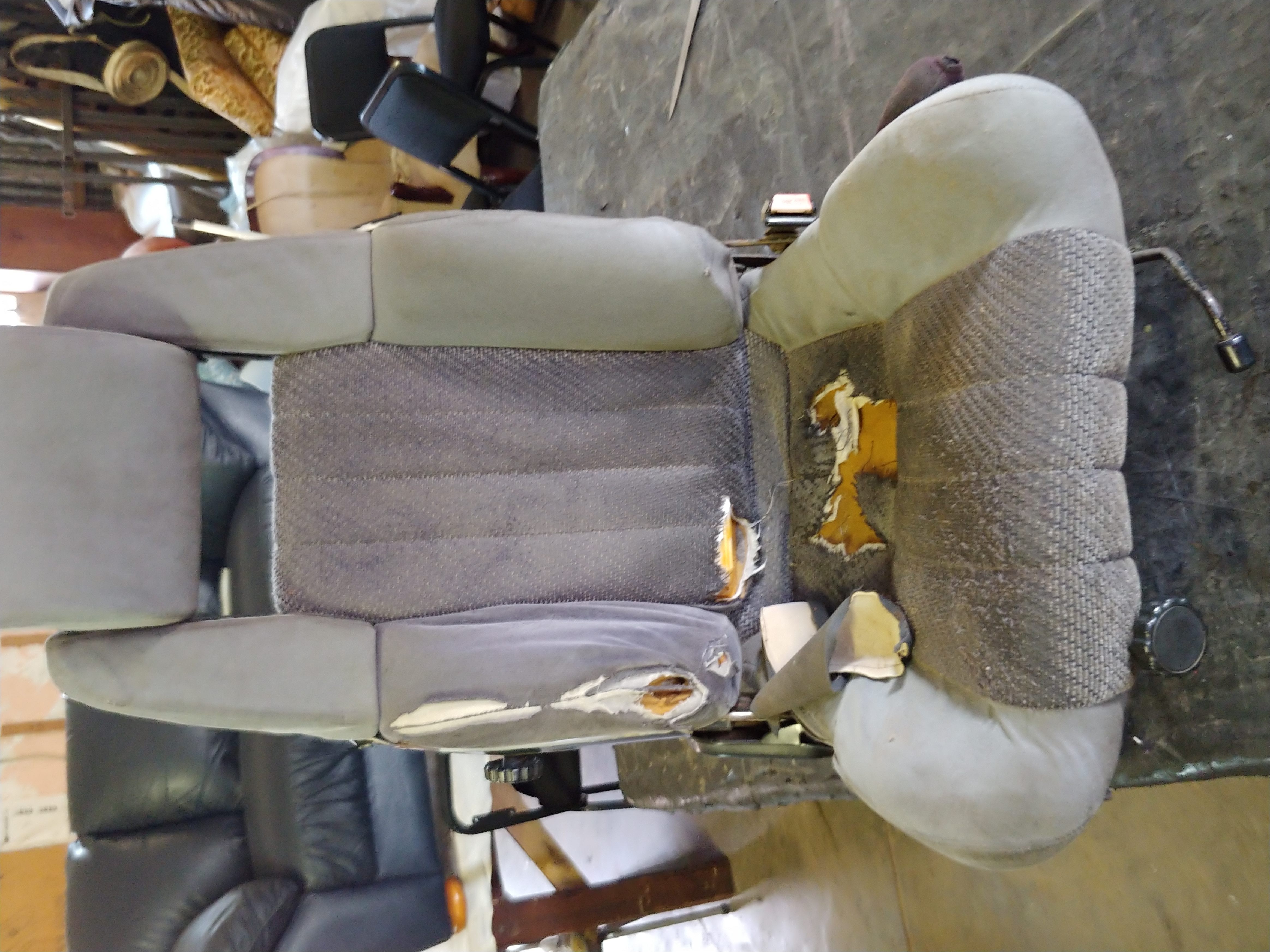 Car Seat β Torn to Red & Black Custom before